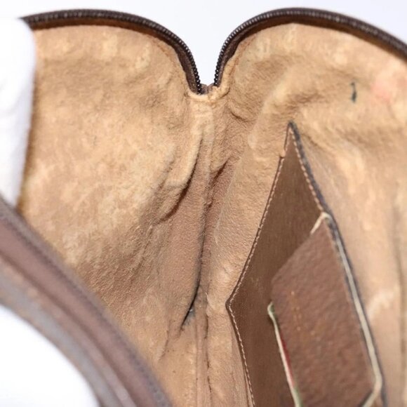 GUCCI GG Supreme Web Sherry Line Shoulder Bag PVC Beige 904 02 047 Auth bs28432 - Picture 13 of 16